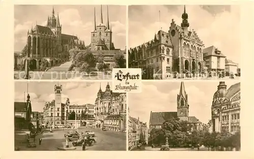 AK / Ansichtskarte Erfurt Dom Severikirche Marktplatz Kat. Erfurt