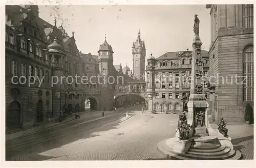 AK / Ansichtskarte Frankfurt Main Paulsplatz Einheitsdenkmal Kat. Frankfurt am Main