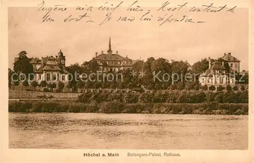 AK / Ansichtskarte Hoechst Main Bolongaro Palast Rathaus Kat. Frankfurt am Main