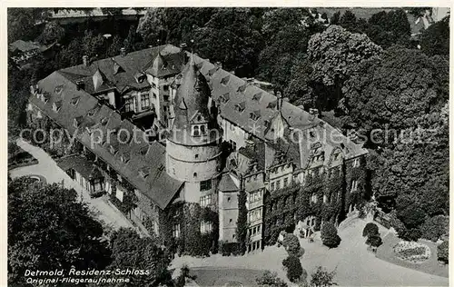 AK / Ansichtskarte Detmold Fliegeraufnahme Residenzschloss Kat. Detmold