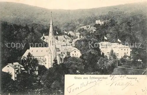 AK / Ansichtskarte Schlangenbad Taunus Panorama Kat. Schlangenbad