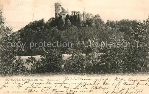 AK / Ansichtskarte Meiningen Thueringen Schloss Landsberg Kat. Meiningen