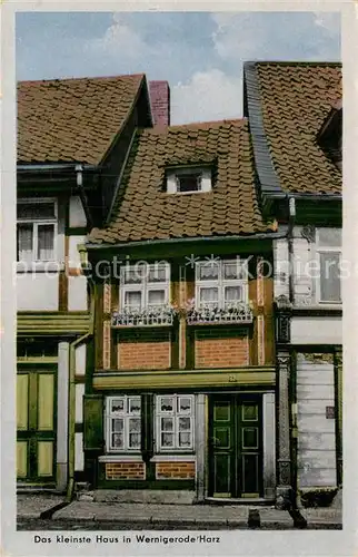 AK / Ansichtskarte Wernigerode Harz Das kleinste Haus Kat. Wernigerode