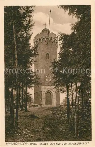 AK / Ansichtskarte Wernigerode Harz Kaiserturm Armeleuteberg Kat. Wernigerode