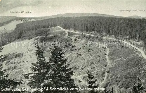 AK / Ansichtskarte Schmuecke Schneekopf Sachsenstein Kat. Gehlberg