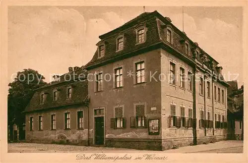 AK / Ansichtskarte Weimar Thueringen Wiltumspalais Kat. Weimar