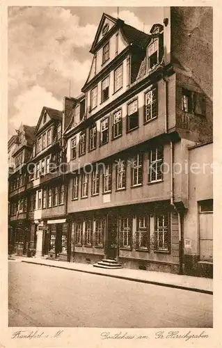 AK / Ansichtskarte Frankfurt Main Goethehaus Grosser Hirschgraben Kat. Frankfurt am Main