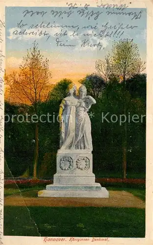 AK / Ansichtskarte Hannover Koeniginnen Denkmal Kat. Hannover