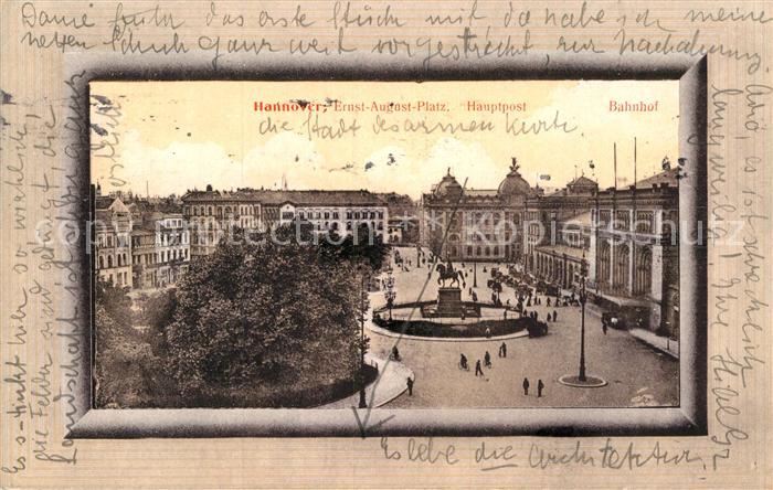 AK / Ansichtskarte Hannover Ernst August Platz Hauptpost Bahnhof Kat
