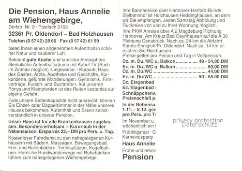AK / Ansichtskarte Bad Holzhausen Luebbecke Pension Haus Annelie Kat. Preussisch Oldendorf