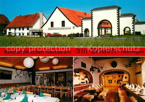 AK / Ansichtskarte Heiningen Wolfenbuettel Restaurant Alte Schmiede Kat. Heiningen