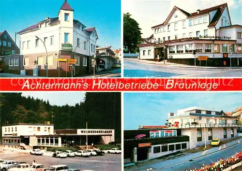 AK / Ansichtskarte Braunlage Achtermanns Hotelbetriebe Kat. Braunlage Harz