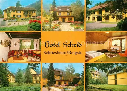 AK / Ansichtskarte Schriesheim Hotel Scheid Kat. Schriesheim