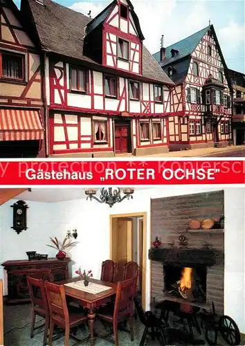 AK / Ansichtskarte Rhens Hotel Restaurant Roter Ochse Kat. Rhens