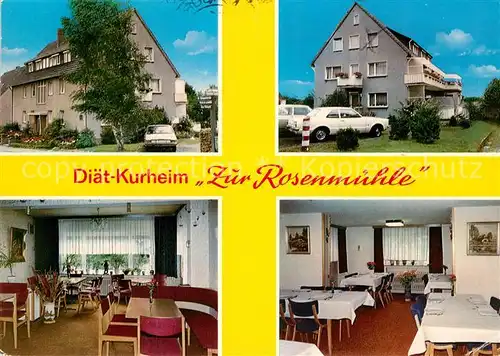 AK / Ansichtskarte Bad Driburg Diaet Kurheim Haus Schadek Zur Rosenmuehle Kat. Bad Driburg