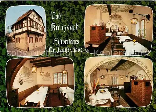 AK / Ansichtskarte Bad Kreuznach Historisches Dr Faust Haus Gastraeume Kat. Bad Kreuznach