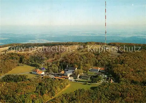 AK / Ansichtskarte Bischofsheim Rhoen Kloster Kreuzberg Fliegeraufnahme Kat. Bischofsheim a.d.Rhoen