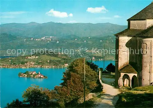 AK / Ansichtskarte Lago d Orta Veduta su Orta S Giulio da Boleto