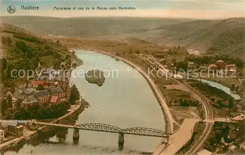 AK / Ansichtskarte Hastiere Meuse Panorama Bruecke Kirche