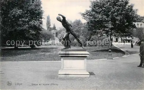 AK / Ansichtskarte Liege Luettich Statue au square d Avroy Kat. Luettich