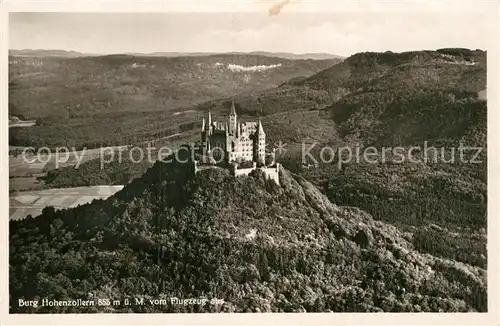 AK / Ansichtskarte Hechingen Fliegeraufnahme Burg Hohenzollern Kat. Hechingen