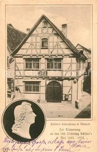 AK / Ansichtskarte Marbach Neckar Schillers Geburtshaus Kat. Marbach am Neckar