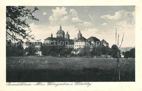 AK / Ansichtskarte Weingarten Wuerttemberg Benediktiner Abtei