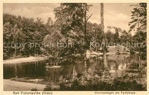 AK / Ansichtskarte Bad Freienwalde Strandanlagen am Teufelsee Kat. Bad Freienwalde