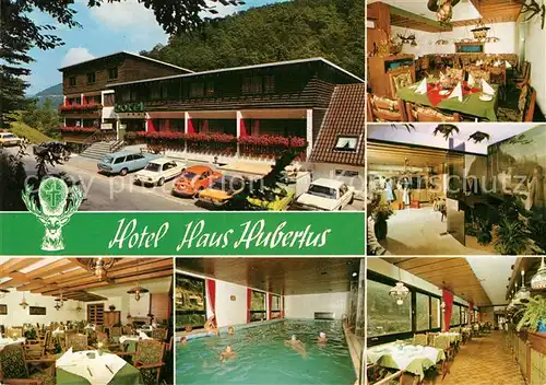 AK / Ansichtskarte Riedener Muehlen Hotel Haus Hubertus Schwimmbad Kat. Rieden