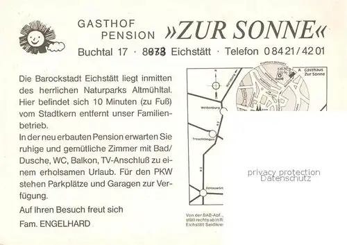 AK / Ansichtskarte Eichstaett Oberbayern Gasthof Zur Sonne Kat. Eichstaett