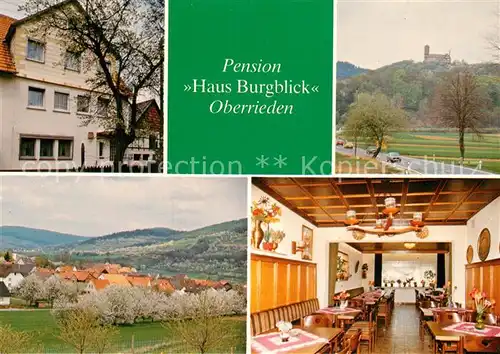 AK / Ansichtskarte Oberrieden Witzenhausen Pension Haus Burgblick Panorama Burg Kat. Bad Sooden Allendorf