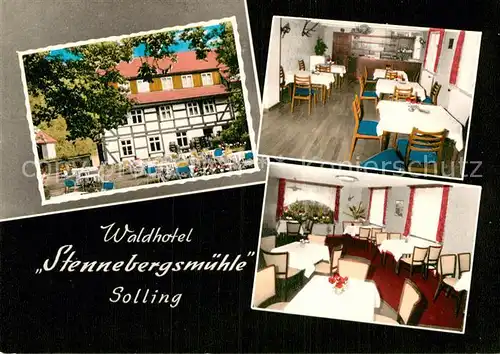 AK / Ansichtskarte Solling Bodenfelde Waldhotel Stennebergsmuehle  Kat. Bodenfelde