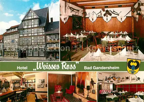 AK / Ansichtskarte Bad Gandersheim Hotel Weisses Ross Kat. Bad Gandersheim