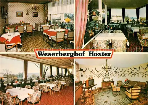 AK / Ansichtskarte Hoexter Weser Hotel Weserberghof Kat. Hoexter