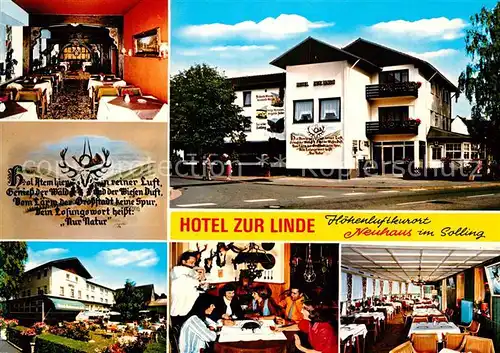 AK / Ansichtskarte Neuhaus Solling Hotel zur Linde Kat. Holzminden