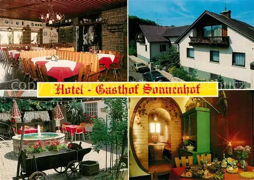 AK / Ansichtskarte Dingolshausen Hotel Gasthof Weinbau Sonnenhof Kat. Dingolshausen