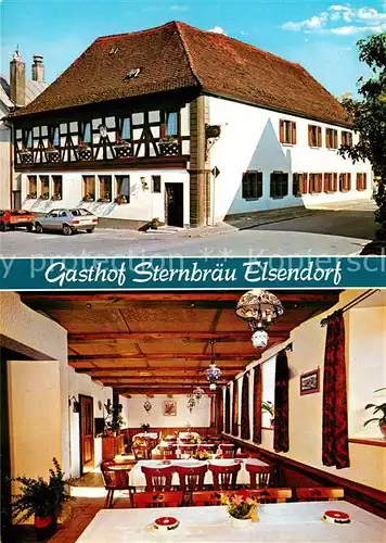 AK / Ansichtskarte Elsendorf Oberfranken Gasthof Sternbraeu Kat. Schluesselfeld