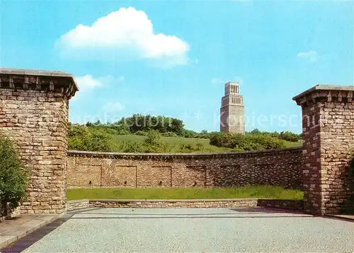AK / Ansichtskarte Buchenwald Weimar Mahn  und Gedenkstaette Ringgrab mit Glockenturm Kat. Weimar