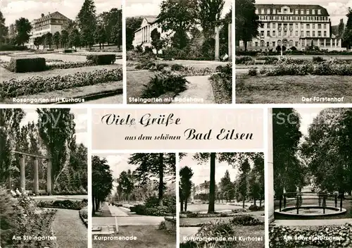 AK / Ansichtskarte Bad Eilsen Rosengarten Badehaus Fuerstenhof Kurhotel  Kat. Bad Eilsen