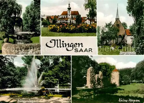 AK / Ansichtskarte Illingen Saar Burganlagen Bergkapelle Ruine Kerpen Kat. Illingen