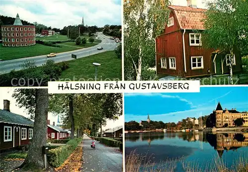 AK / Ansichtskarte Gustavsberg Centrum Vaxbleket Grindstugatan Hamnen Kat. Gustavsberg