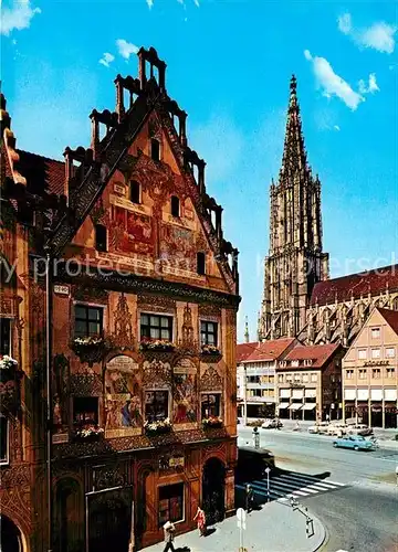 AK / Ansichtskarte Ulm Donau Rathaus Ulmer Muenster Hoechste Kirchturm der Welt Kat. Ulm