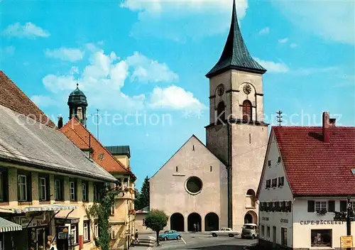 AK / Ansichtskarte Lenzkirch St Nikolauskirche und Rathaus Kurort im Schwarzwald Kat. Lenzkirch