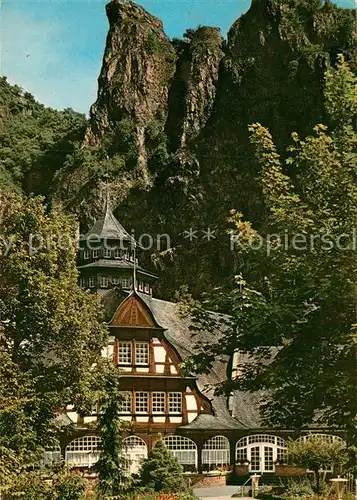 AK / Ansichtskarte Bad Muenster Stein Ebernburg Kurmittelhaus Rheingrafenstein Spa Hotel Rheingrafen Rock Kat. Bad Muenster am Stein Ebernburg