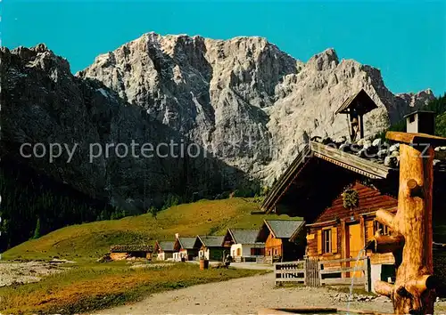 AK / Ansichtskarte Eng Alm mit Grubenkar Karwendel