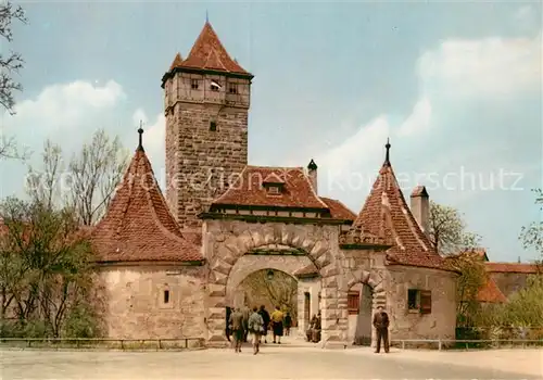 AK / Ansichtskarte Rothenburg Tauber Roedertor Kat. Rothenburg ob der Tauber