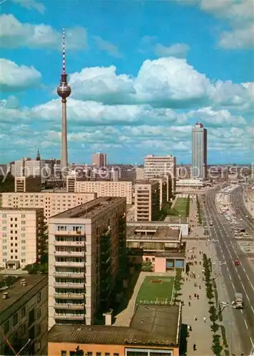 AK / Ansichtskarte Berlin Karl Marx Allee Fernsehturm Hotel Stadt Berlin Kat. Berlin