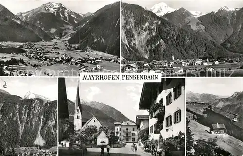 AK / Ansichtskarte Mayrhofen Zillertal Penkenbahn Ortspartie Fliegeraufnahme Kat. Mayrhofen