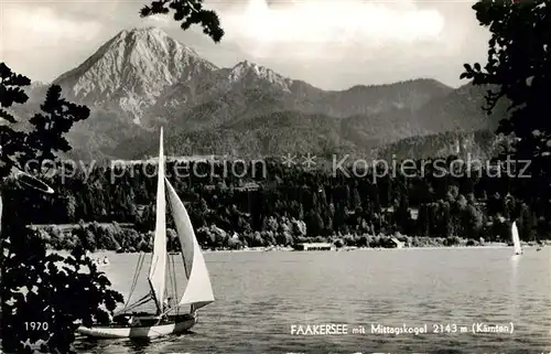 AK / Ansichtskarte Faakersee mit Mittagskogel Kat. Villach