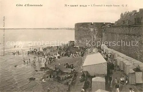 AK / Ansichtskarte Saint Malo Ille et Vilaine Bretagne Eventail a maree haute  Kat. Saint Malo